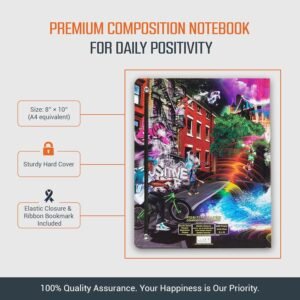 positive paper composition notebook